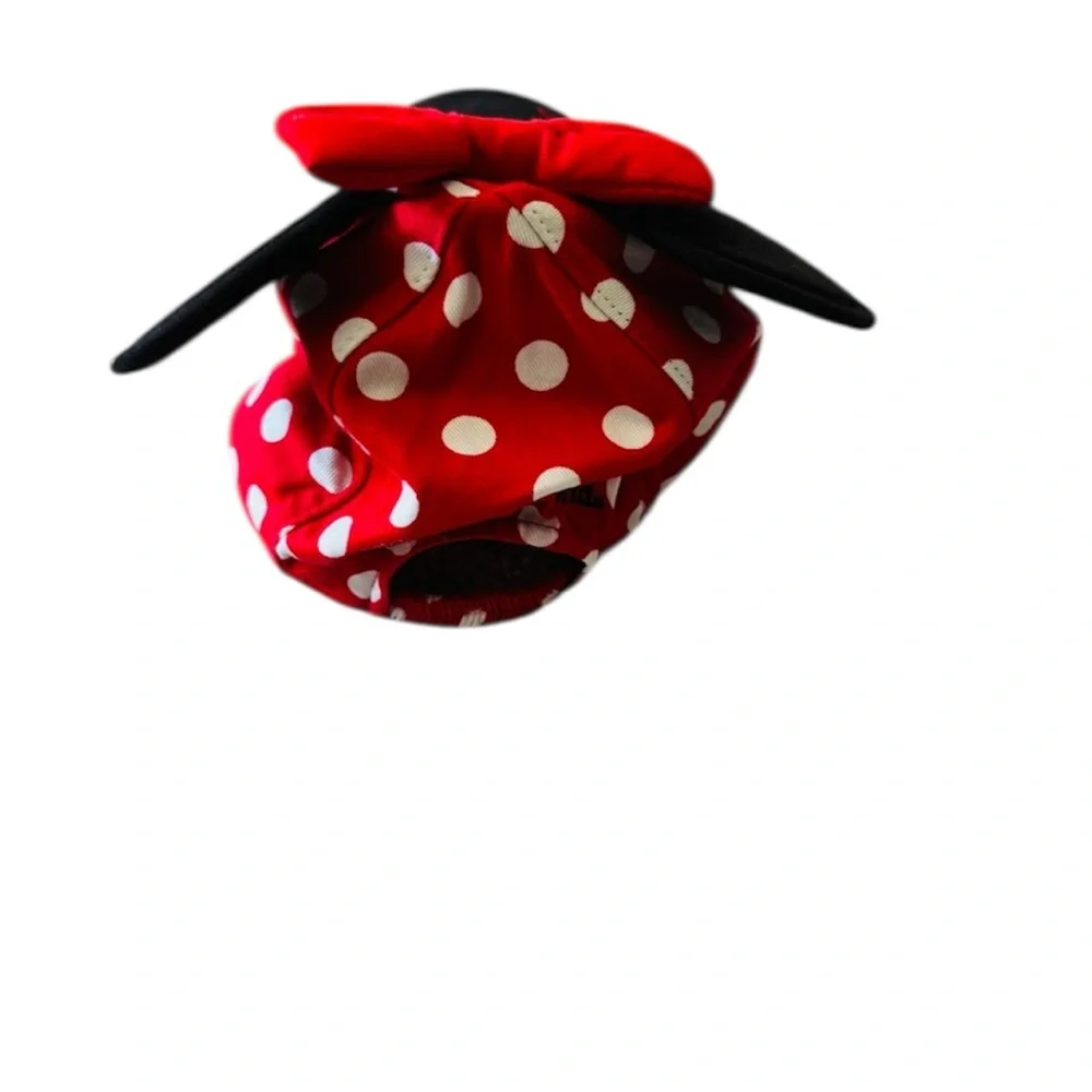 Disney Parks Red and Black Minnie Mouse Hat Toddler Size